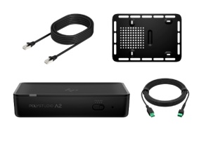 HP Poly Studio A2 Audio Bridge w/ CAT6A and Mic Extension Cable and Mounting Plate - Img 2