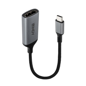 Hub USB Lindy 43428 USB-C, 2 porturi, HDMI, Gri