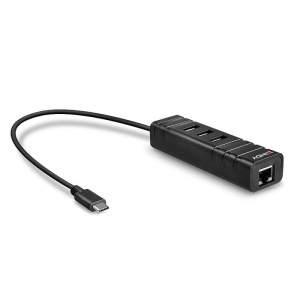 Lindy Hub USB 3.1 Type-C, 3x USB-A, 1x RJ45 - Img 2