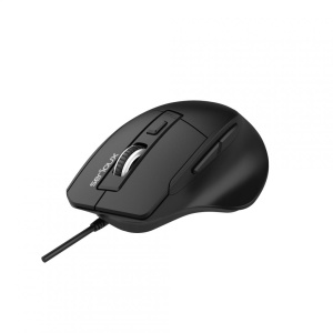 MOUSE SERIOUX SRXM-OPM168 Mouse optic cu fir USB 6D Culoare neagră Design ERGO Complet negru cu capac superior din cauciuc 6 butoane DPI: 1200-1800-2400-3600DPI Cablu PVC negru de 1,5 m Ambalaj OEM în cutie de culori - Img 4