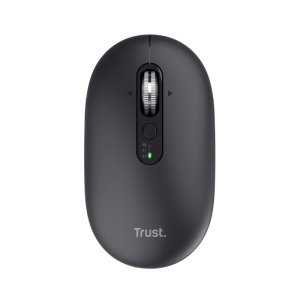 Mouse wireless Trust Seron Hyperscroll, 7 butoane, rezolutie maxima 3200 DPI, negru
