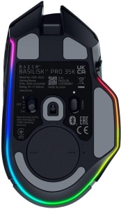 Razer Basilisk V3 35K, wireless, bluetooth, rezolutie maxima 35000 DPI, 11 butoane programabile, autonomie pana la 140h (mod wireless, miscare constanta la 1000Hz), pana la 210h (mod bluetooth), iluminare Razer Chroma™ RGB, senzor Focus Pro 35K Optical - Img 4
