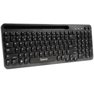 Tastatura SPACER SPKB-WS-04, Wireless, Negru