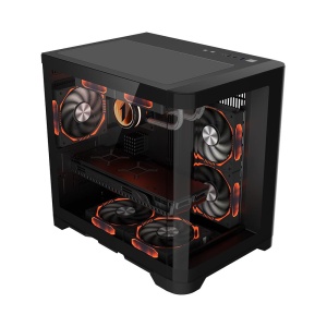 Carcasa 1STPLAYER UV5 Cube Tower ARGB NEGRU - Img 2