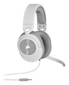 Casti cu microfon Corsair HS55 STEREO, Multi-platform Gaming and Mobile, 20Hz-20KHz, 32ohm, 114db, driver 50mm, alb - Img 6