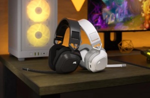 Casti cu microfon Corsair HS80 MAX WIRELESS, Multi-platform Gaming, 20Hz-40Khz, 32ohm, 116db, driver 50mm, autonomie baterie de pana la 24 de ore, alb - Img 11