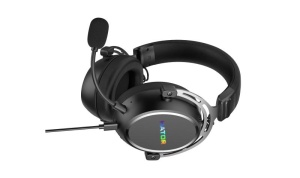 Casti gaming cu fir Hator Hypergang 3 USB, conectivitate USB Type-C / USB Type-Amaterial membrana compozit, conexiune catre HATOR SyncHUB™, Virtual 7.1 Surround Sound, logo iluminat RGB, apeluri prin BT in gaming mode, frecventa raspuns 10Hz-44kHz, - Img 5