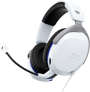 Casti gaming cu fir HyperX CloudX Stinger 2 Xbox/PC, jack 3,5mm pentru conectare direct la controller, drivere 50mm, slidere gradate, microfon cu noise cancelling, spuma cu memorie, alb - Img 4