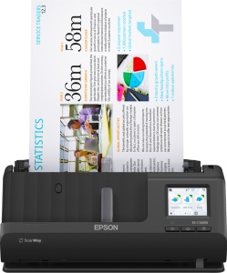 EPSON ES-C380W A4 Compact Network Sheetfed Scanner, PC-FREE scan, Rezolutie optica: 600 x 600 DPI, Sursa lumina: ReadyScan LED technology, Viteza scanare:30ppm, Capacitate ADF: 20 coli, Volum scanare: 3500 pagini/zi, Duplex, Formate: BMP, JPEG, TIFF,