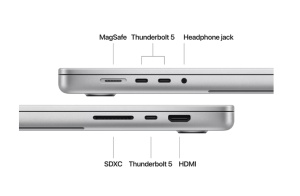 MacBook Pro 16.2"/Apple M4 Pro (CPU 14-core, GPU 20-core, Neural Engine 16-core)/48GB/512GB - Silver - INT KB - Img 3