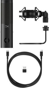 Microfon gaming HyperX QuadCast 2 S pentru Streamers/Content Creators, cardioid, USB-C, 32-bit bit depth, 192kHz sampling rate, 100+ LED-uri aRGB, PC Win11, Mac, Steam Deck, negru - Img 9