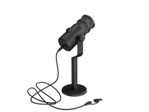 Microfon Genesis Radium 350D, tip Dynamic, model cardioid, suport fix, conectivitate USB-C, raspuns in frecventa 60 - 14.000 Hz, sensibilitate 48 dB, lungime cablu 250 cm, negru - Img 5