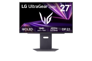 Monitor LG 27" 27GX790A-B.AEU, Diagonal (inch): 27, Diagonal (cm): 69, Aspect ratio: 16:9, Panel: OLED, Resolution: 2560x1440, Refresh Rate: 480Hz, Response time GtG: 0.03ms, Brightness (max): 275cd/m², Contrast (static) : 1.5M:1 , Viewing angle: