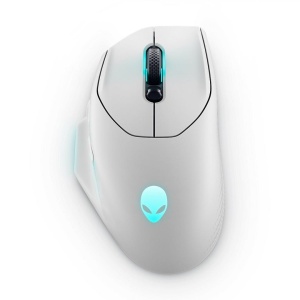 Mouse Gaming Wireless DELL AW620M, 26000 dpi, Lunar Light