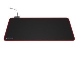 Mousepad Genesis Boron 500 XXL, iluminare RGB, material cauciuc + textil, dimensiuni 800x400x4 mm, negru - Img 5
