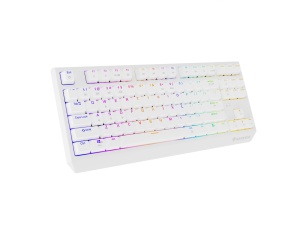 Tastatura gaming mecanica wireless Genesis Thor 230 TKL, iluminare RGB, 87 taste, 11 butoane multimedia, alb - Img 7