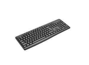 Tastatură wireless 2.4G Tastatură: cu rând independent de taste multimedia Mod: 2.4G Număr taste: 104 + 9 taste rapide Material: ABS Culoare: Negru Chipset: Huntersun Aspect: Orice aspect disponibil Tip interfață: USB Dimensiune: 442*152*25mm ; 440g - Img 4