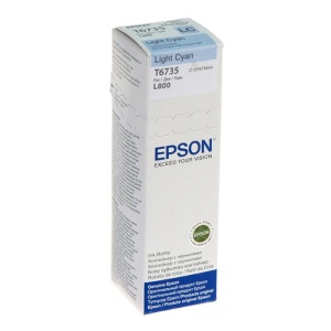 Cartus cerneala Epson T6735, light cyan, capacitate 70ml, pentru Epson L800 - Img 2