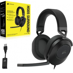 Casti cu microfon Corsair HS65 Surround 7.1, Multi-platform Gaming and Mobile, 20Hz-20KHz, 32ohm, 114db, negru - Img 5