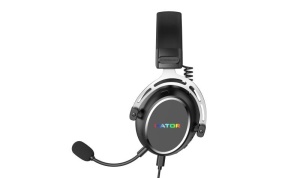 Casti gaming cu fir Hator Hypergang 3 USB, conectivitate USB Type-C / USB Type-Amaterial membrana compozit, conexiune catre HATOR SyncHUB™, Virtual 7.1 Surround Sound, logo iluminat RGB, apeluri prin BT in gaming mode, frecventa raspuns 10Hz-44kHz, - Img 6