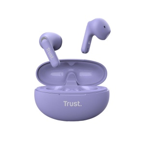 Casti Trust Yavi wireless, TWS, bluetooth, interfata USB-C, frecventa de raspuns 20 Hz - 20.000 Hz, violet - Img 11