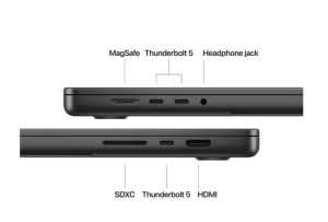 MacBook Pro 14.2"/Apple M4 Pro (CPU 14-core, GPU 20-core, Neural Engine 16-core)/48GB/1TB - Space Black - INT KB - Img 10