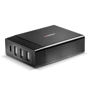 Statie incarcare Lindy 4 porturi USB C si A, putere 72W, negru - Img 7