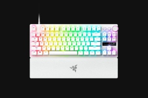 Tastatura Mecanica Gaming Razer Huntsman V3 Pro Tenkeyless 8KHz, RGB, USB, Alb, EN US