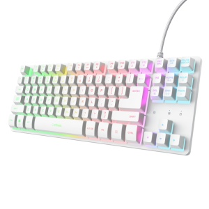 Tastatura Mecanica Gaming Trust GXT 833W Thado TKL, RGB, USB, Alb