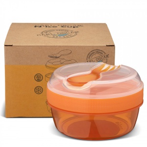 Caserola compartimentata N'Ice Box cu disc racire, Carl Oscar, 0.3l, orange