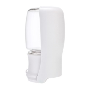 Sticlă de apă pliabilă pentru câini și pisici, 330 ml - fără scurgeri, cu buton mare ON/OFF, reutilizabilă pentru apă, portabilă pentru plimbări, drumeții și călătorii - Yatrick - culoare alb - Img 4