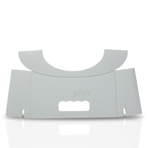 Olita de Voiaj Portabila Potette Fold'N'Go, Pliabila Ultra-Compacta 1cm, Olita Calatorie Copii, mașină și vacanțe, 3 Pungi Absorbante Incluse, 15 Luni+, pana la 22 kg, Gri - Img 2