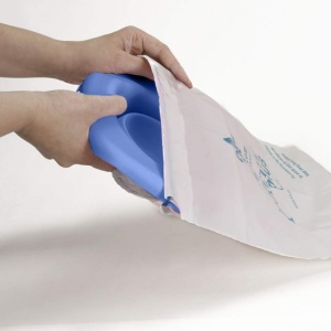 Potette Plus, Liner reutilizabil pentru olita portabila, silicon, roz
