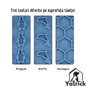 Yatrick Covoraș Tavă Slow Feeder din Silicon pentru Câini și Pisici – Hrănire Lentă, Antisufocare, Antiderapant, Relaxare & Stimulare Mentală - culoare verde - Img 11