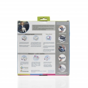 Potette Plus, Pachet Olita portabila, liner, 10 pungi biodegradabile, 700g, 14 luni+, albastra