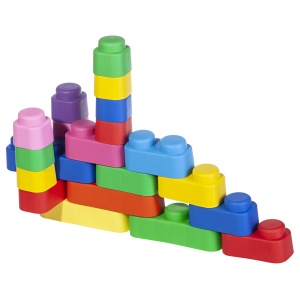 Set cuburi moi de construcție premium Gerardo’s Toys – 71 piese | Bio, antibacteriene cu ioni de argint, pentru 6+ luni, fabricate în UE (Estonia) - Img 5