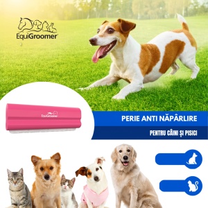 EasyGroomer 5" (12,7 cm) by EquiGroomer – Perie profesională de îngrijire pentru câini, pisici și alte animale mici, potrivită tot timpul anului, excelentă în perioada de năpârlire, lamă din oțel, mâner din lemn, culoare roz - Img 2