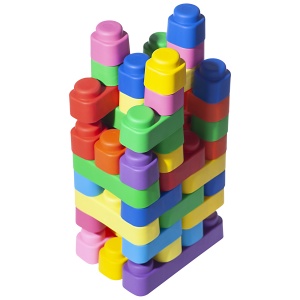 Set de construcție cuburi moi Gerardo’s Toys 42 piese – jucărie educativă senzorială soft pentru bebeluși și copii 6+ luni | cuburi sigure, motricitate, creativitate, material antibacterian - Img 8