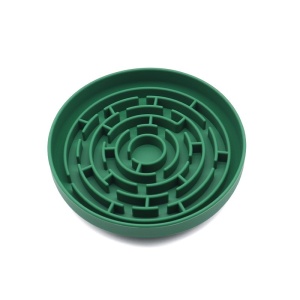 Yatrick Bol Slow Feeder pentru câini și pisici - Silicon alimentar anti-sufocare, antiderapant, hrănire lentă, stimulator digestiv - culoare verde - Img 6
