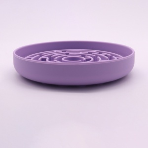 Yatrick Bol Slow Feeder pentru câini și pisici - Silicon alimentar anti-sufocare, antiderapant, hrănire lentă, stimulator digestiv - culoare lila - Img 3