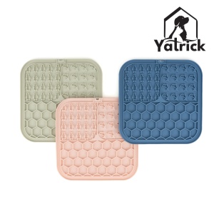 Yatrick Covoraș Tavă Slow Feeder din Silicon pentru Câini și Pisici – Hrănire Lentă, Antisufocare, Antiderapant, Relaxare & Stimulare Mentală - culoare verde - Img 8