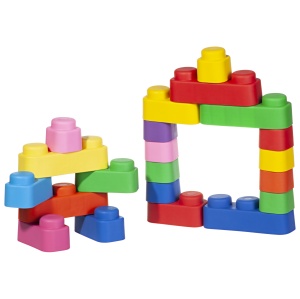 Set de construcție cuburi moi Gerardo’s Toys 21 piese – jucărie educativă senzorială soft pentru bebeluși și copii 6+ luni | cuburi sigure, motricitate, creativitate, material antibacterian - Img 11
