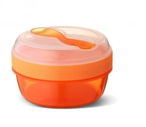 Caserola compartimentata N'Ice Cup cu disc racire, Carl Oscar, 0.3l, orange