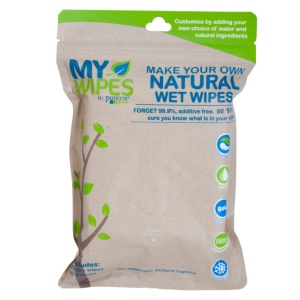 Șervețele 100% naturale, neparfumate umede/uscate - My Wipes by Potette Plus - Img 1