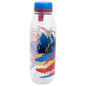 Sticlă de apă pentru copii Spiderman 650 ml, Ecozen/Tritan, fără BPA, capac cu mâner silicon, sticlă sport pentru școală și excursii - Img 2