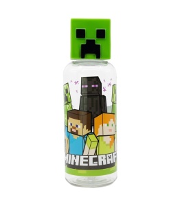 Sticlă din Ecozen® 560 ml, Minecraft®, capac 3D cu pesonaj
