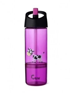 Cana din Tritan cu pai, 2 in 1, de la Carl Oscar, mov
