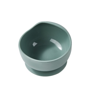 Castron silicon copii cu ventuză puternică antiderapantă, BPA Free, rezistent la răsturnare, pentru diversificare, 6+ luni, KidsCenter, culoare: verde - Img 4