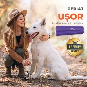 EasyGroomer 5" (12,7 cm) by EquiGroomer – Perie profesională de îngrijire pentru câini, pisici și alte animale mici, potrivită tot timpul anului, excelentă în perioada de năpârlire, lamă din oțel, mâner din lemn, culoare mov - Img 5