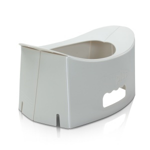 Olita de Voiaj Portabila Potette Fold'N'Go, Pliabila Ultra-Compacta 1cm, Olita Calatorie Copii, mașină și vacanțe, 3 Pungi Absorbante Incluse, 15 Luni+, pana la 22 kg, Gri - Img 4
